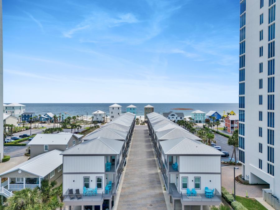 Little Lagoon aerial with Gulf view, Gulf Shores West Beach